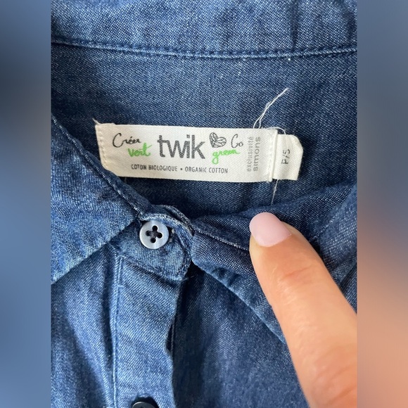 Twik sleeveless embroidered tank top Small 18.5” ptp - Picture 8 of 9